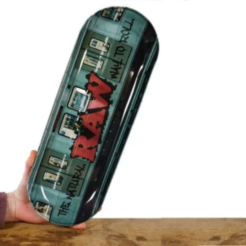 RAW METAL SKATE DECK ROLLING TRAY - GRAFITTI - Image 2