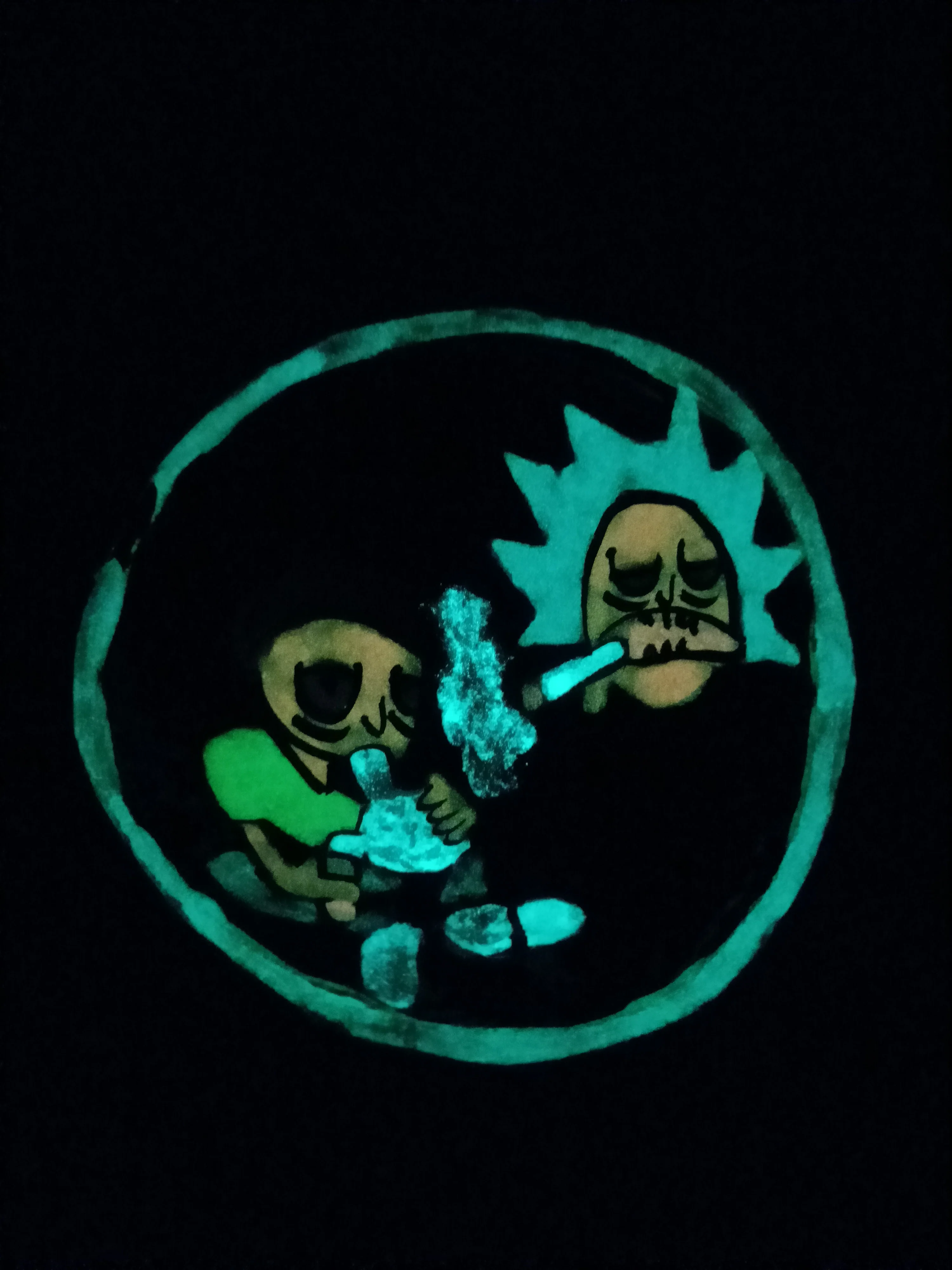 RICK AND MORTY ON ACID GLOW IN THE DARK MIXING BOWL - Image 3