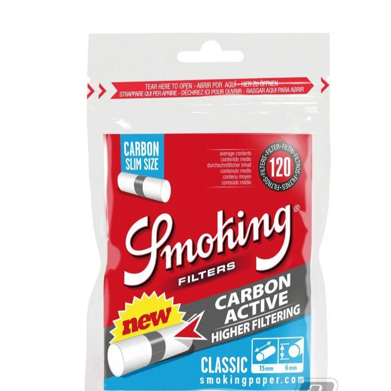 Smoking Slim Carbon Filters-120pcs