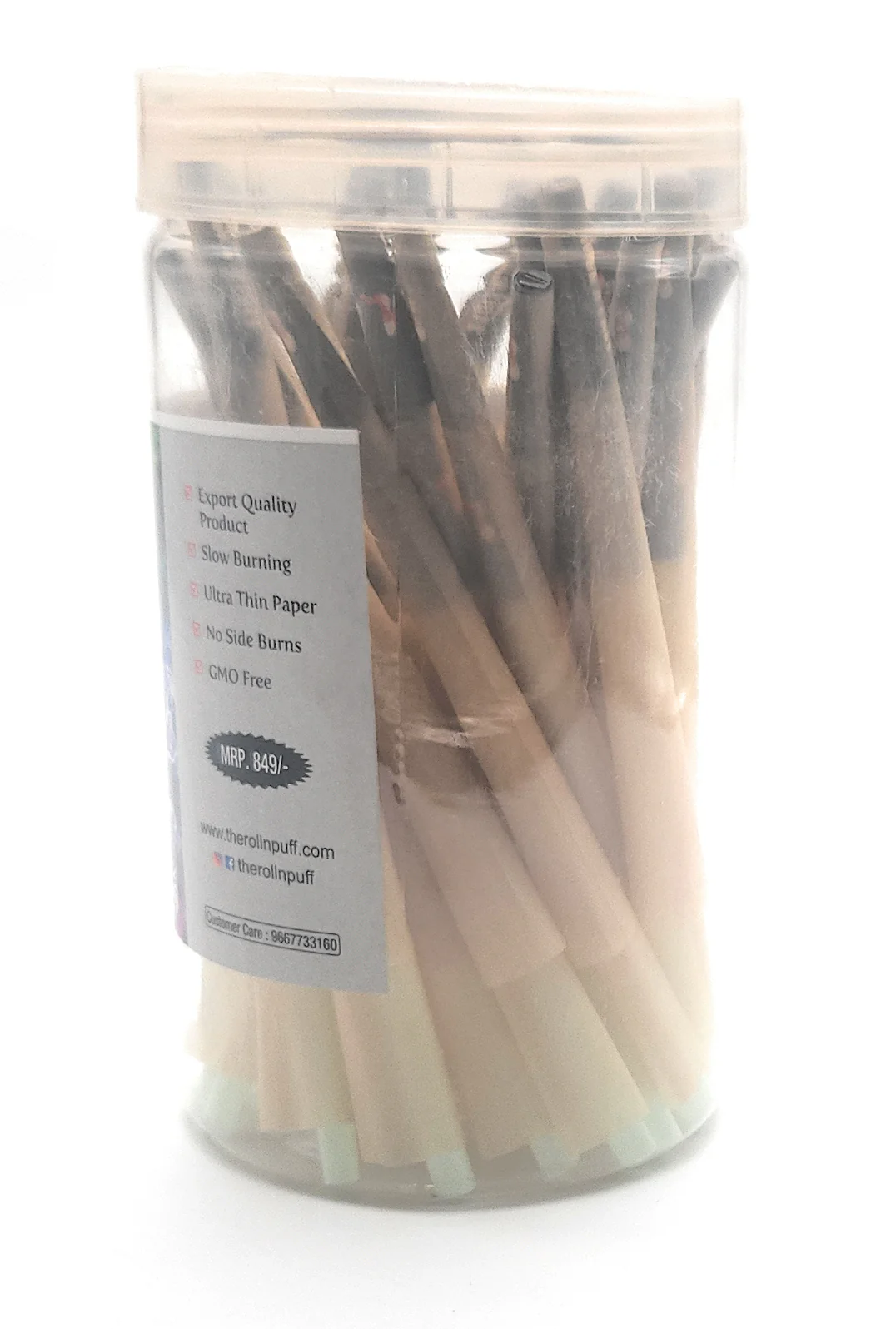 The Rollnpuff  King Size Cones 109mm (Unbleached Brown Prerolled Cones) - Image 2