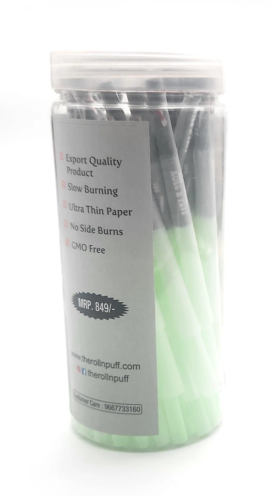 The Rollnpuff Slim Cones-White King Size - Image 2