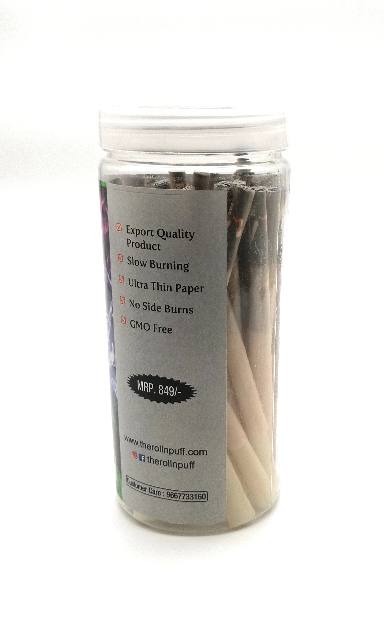 The Rollnpuff Slim Cones- Unbleached King Size - Image 2