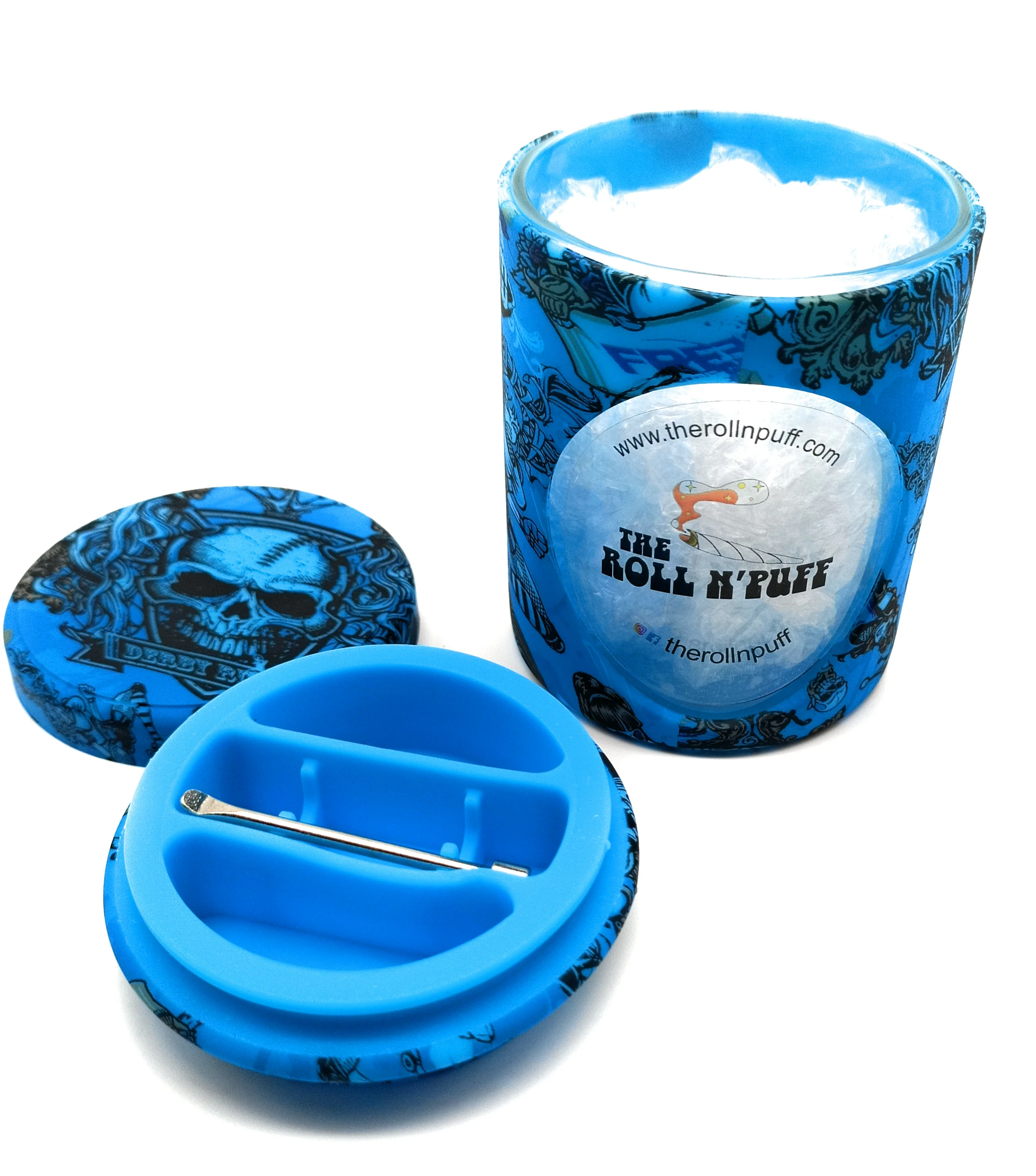 Silicone & Glass Storage Jar with Dab tool - Image 4